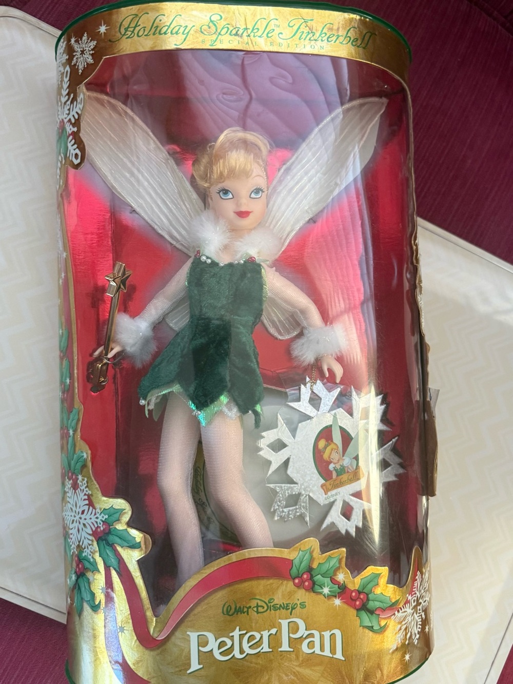 Walt Disney Holiday Sparkle Tinkerbell Doll - Green